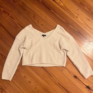 Kendall and Kylie off the shoulder white sweater